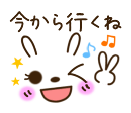 kaomoji rabbit sticker sticker #6886260