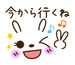kaomoji rabbit sticker sticker #6886260