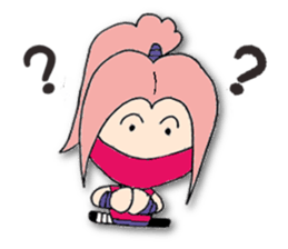 White ninja "ninnosuke"2 sticker #6886282