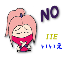 White ninja "ninnosuke"2 sticker #6886284