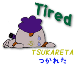 White ninja "ninnosuke"2 sticker #6886297