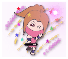 White ninja "ninnosuke"2 sticker #6886299