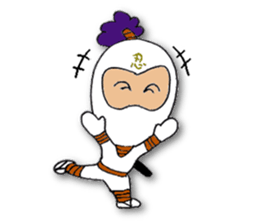 White ninja "ninnosuke"2 sticker #6886301