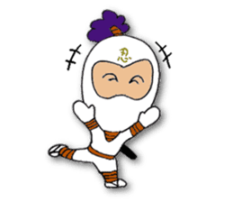 White ninja "ninnosuke"2 sticker #6886301