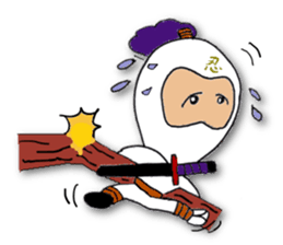 White ninja "ninnosuke"2 sticker #6886302
