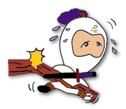 White ninja "ninnosuke"2 sticker #6886302