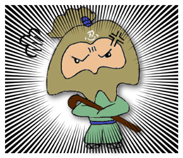 White ninja "ninnosuke"2 sticker #6886303