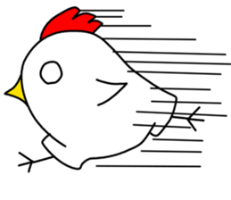 Mouth is bad, good chicken sticker #6887594