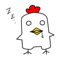 Mouth is bad, good chicken sticker #6887621