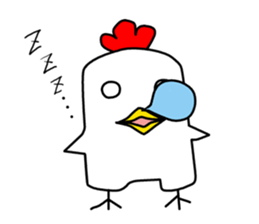 Mouth is bad, good chicken sticker #6887622