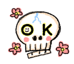 skeleton Skull Sticker sticker #6888106