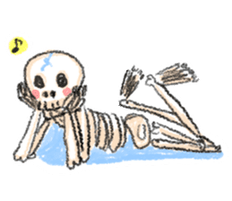 skeleton Skull Sticker sticker #6888109