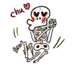 skeleton Skull Sticker sticker #6888112