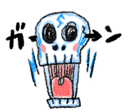 skeleton Skull Sticker sticker #6888122