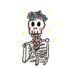 skeleton Skull Sticker sticker #6888125