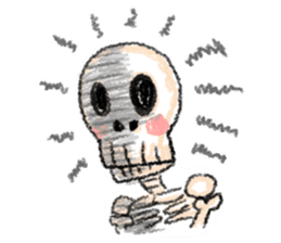 skeleton Skull Sticker sticker #6888135