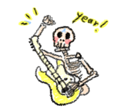 skeleton Skull Sticker sticker #6888137