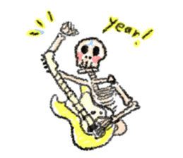 skeleton Skull Sticker sticker #6888137