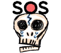 skeleton Skull Sticker sticker #6888141