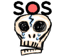 skeleton Skull Sticker sticker #6888141
