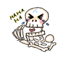 skeleton Skull Sticker sticker #6888142