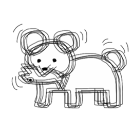 bear and salmon's happy life sticker #6889987