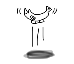 bear and salmon's happy life sticker #6890019