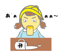 A dog and girl sticker #6890145