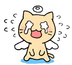 Angel cat & Devil cat sticker #6890956