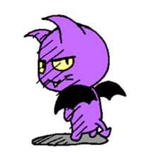 Angel cat & Devil cat sticker #6890976