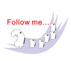 Funny monster sticker #6891785