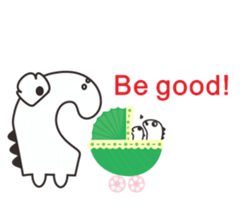 Funny monster sticker #6891786