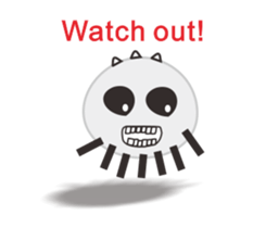 Funny monster sticker #6891804