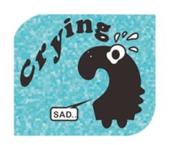 Funny monster sticker #6891810