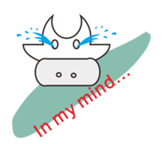 Funny monster sticker #6891813