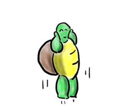 Every day of a tortoise  English sticker #6892025