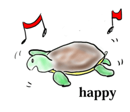 Every day of a tortoise  English sticker #6892026