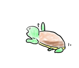 Every day of a tortoise  English sticker #6892027