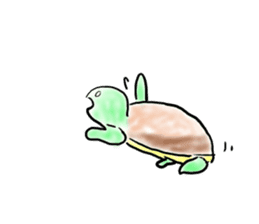 Every day of a tortoise  English sticker #6892027
