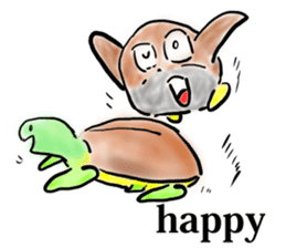 Every day of a tortoise  English sticker #6892030