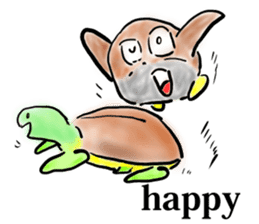 Every day of a tortoise English sticker #6892030