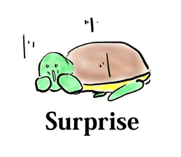 Every day of a tortoise English sticker #6892033