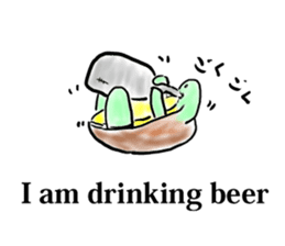 Every day of a tortoise English sticker #6892042