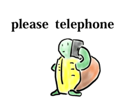 Every day of a tortoise English sticker #6892043