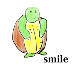 Every day of a tortoise English sticker #6892048
