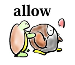 Every day of a tortoise  English sticker #6892051