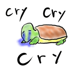 Every day of a tortoise  English sticker #6892053