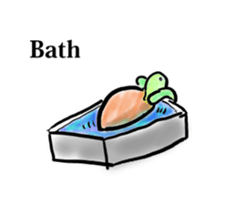 Every day of a tortoise English sticker #6892055