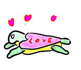 Every day of a tortoise English sticker #6892062