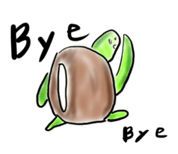 Every day of a tortoise English sticker #6892063